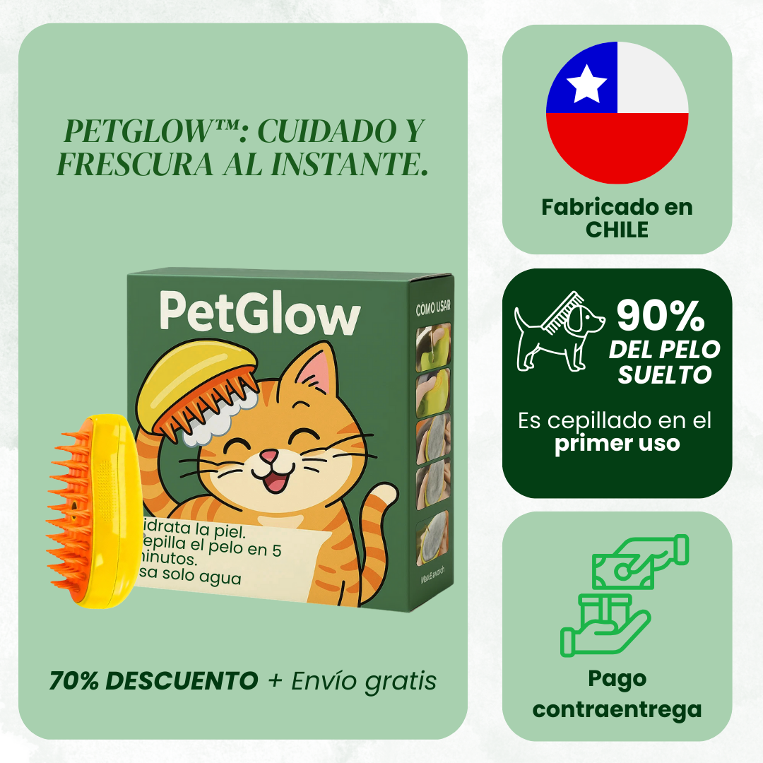PetGlow™: Deja tu casa limpia y su pelaje brillante.