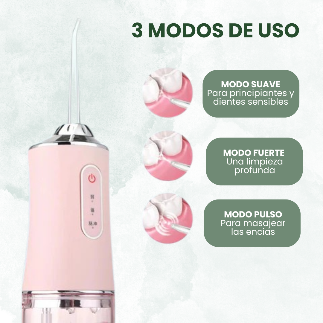 JetSonrisas ™: Borra manchas que apagan tu sonrisa–Irrigador Dental