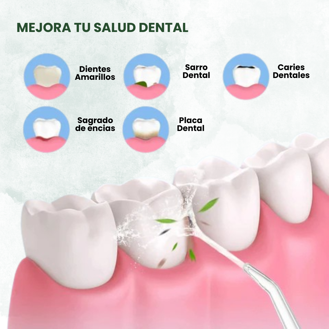 JetSonrisas ™: Borra manchas que apagan tu sonrisa–Irrigador Dental