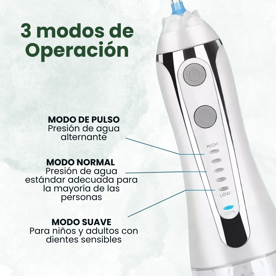 JetSonrisas ™: Borra manchas que apagan tu sonrisa–Irrigador Dental