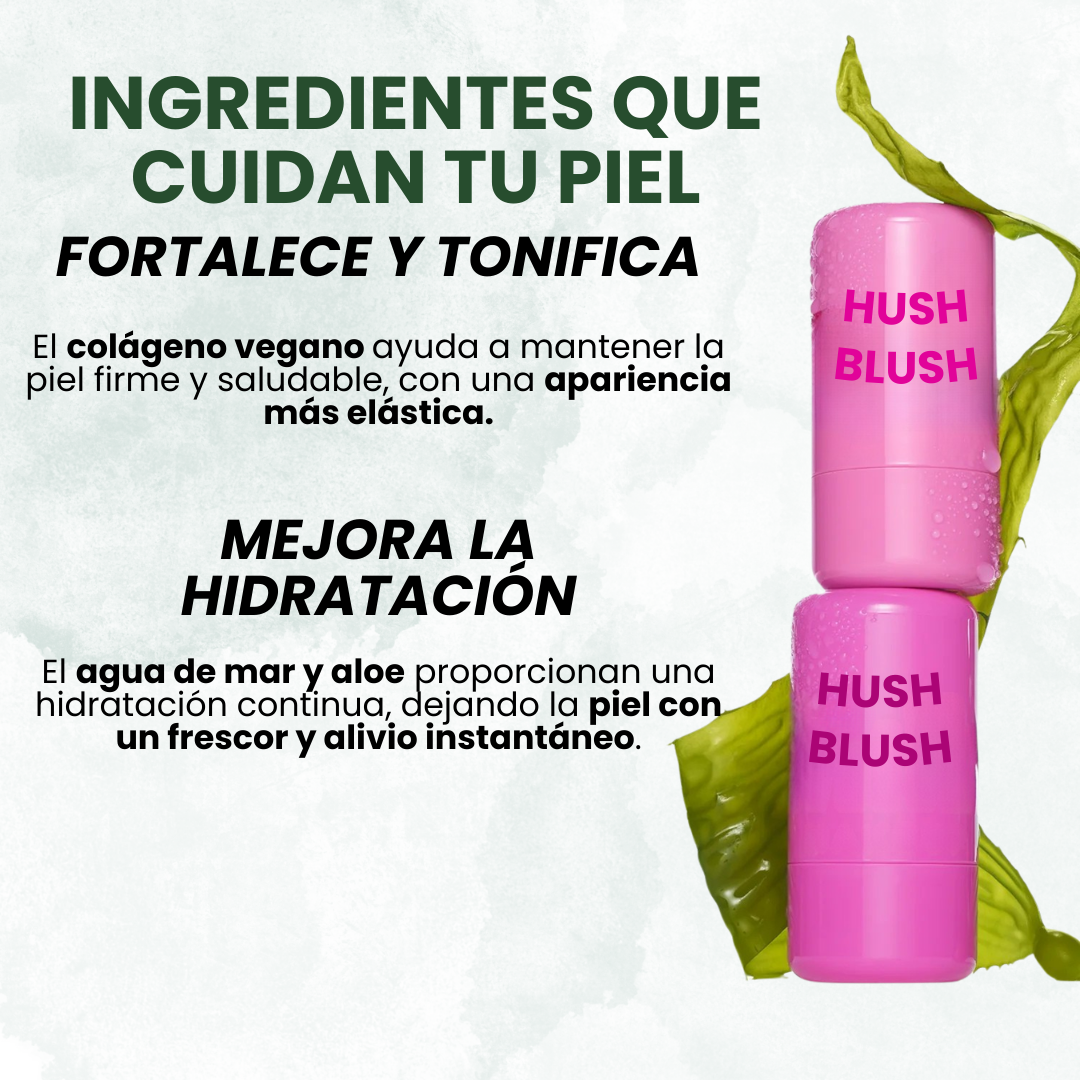 Rubor en gelatina: Hidratación, frescura y color - Hush Blush™